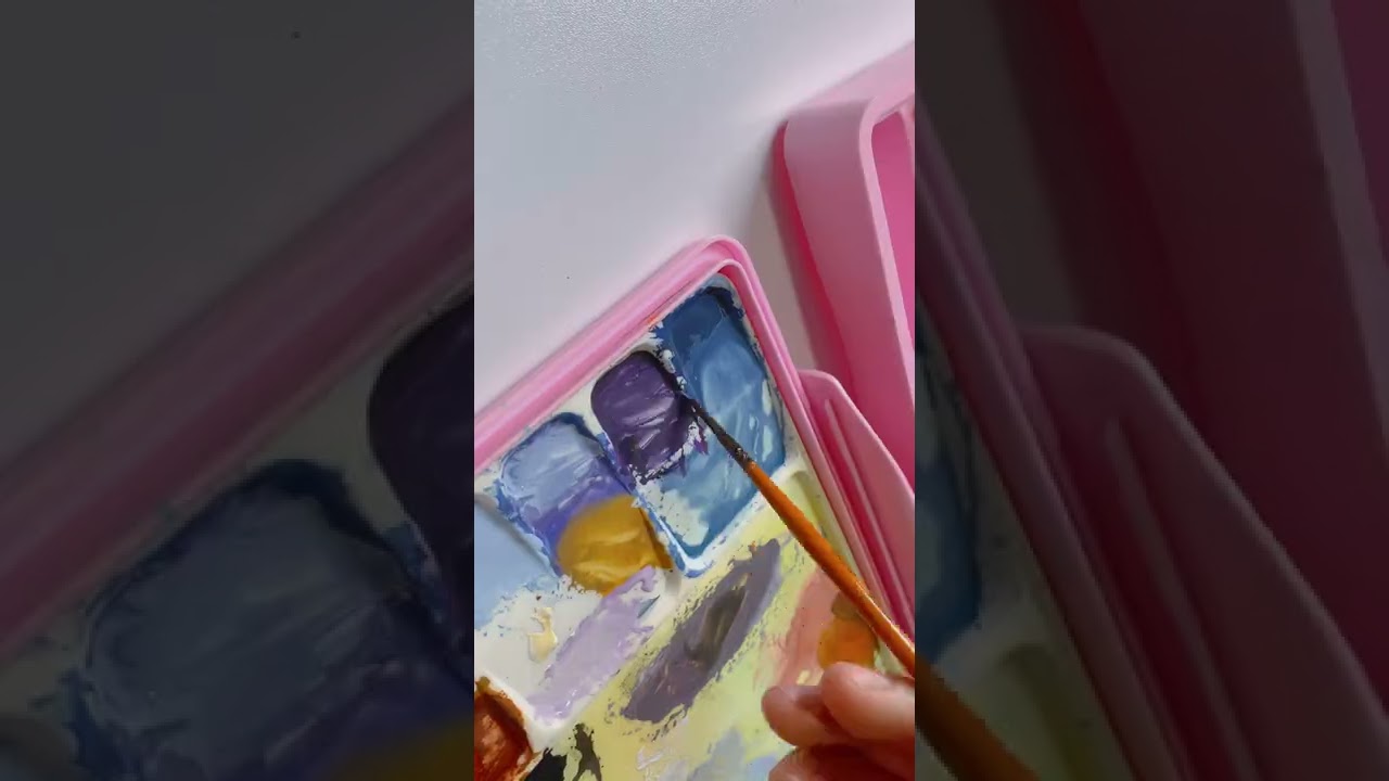 Mini Canvas Panel Mont Marte | Gouache Tutorial Timelapse