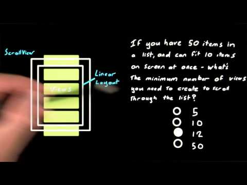 27 Scroll Views vs ListViews