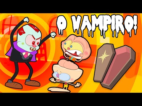 Mongo e Drongo ensinam a fugir dO VAMPIRO 🦇 Desenho Animado de Halloween