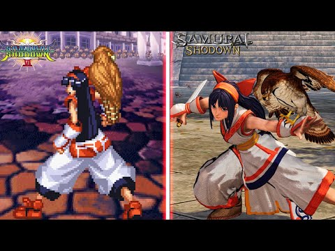 Samurai Shodown - All Character Designs Comparison - (Samurai Shodown VI vs Samurai Shodown 2019)