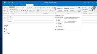 How To Get Rid Of Formatting Paragraph Symbol Marks In Outlook