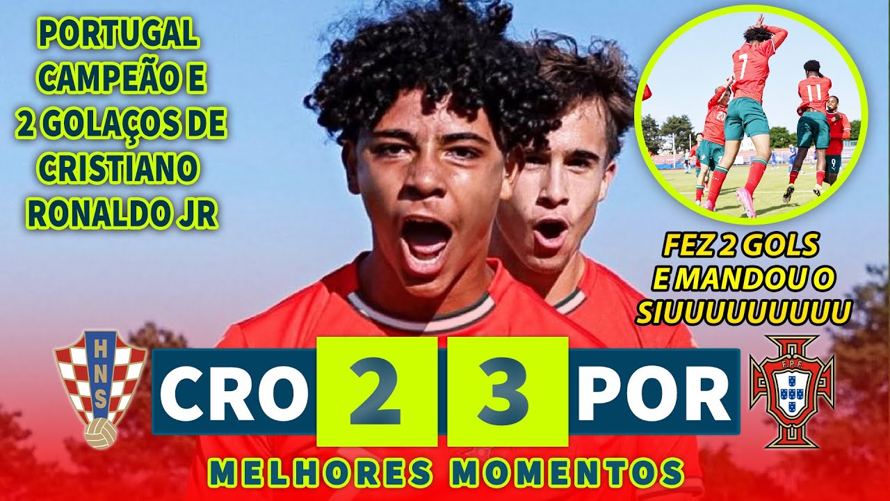 CRISTIANO RONALDO JR DOUBLE IN THE FINAL AND PORTUGAL IS CHAMPION