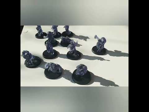 Punga Miniatures Dwarf Bloodbowl team printed by SJE_miniatures.