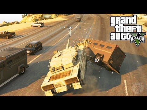 GTA 5: How To Escape The Police With A TANK! Get Away From A 5 Star Wanted Level Tutorial (GTA V)
