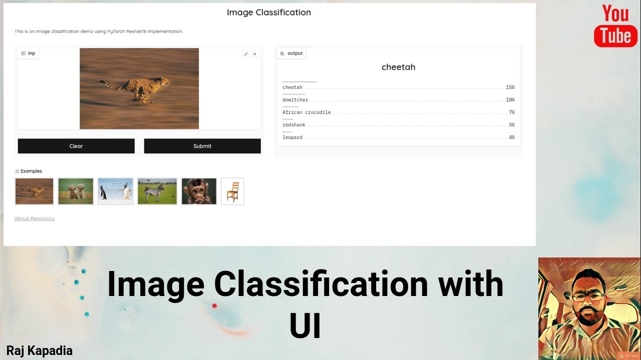 Image Classification with UI | End to End Image Classification example | PyTorch | Python