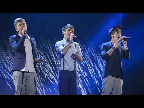District3 sings All 4 One's I Swear - Live Week 2 - The X Factor UK 2012
