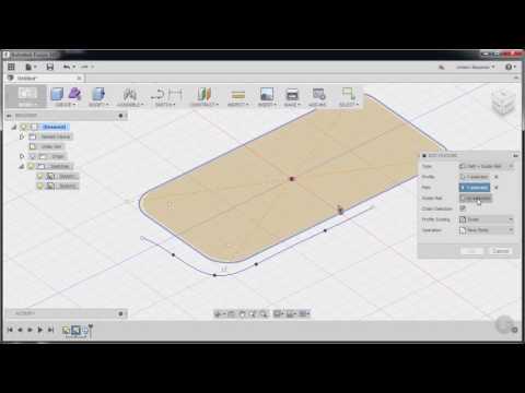 Using the Sweep and Loft Features of Fusion 360
