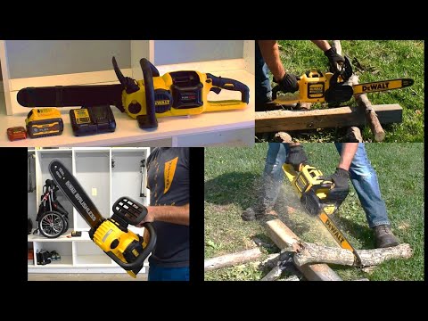 WHY ELECTRIC? DeWALT FLEXVOLT 60V 16in. CHAINSAW UNBOXING AND REVIEW