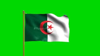 Algeria Flag, Algeria National Flag | Algerian Flag | Algeria Flag Green Screen | flag of Algeria