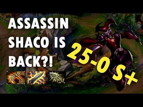 NEW OP SHACO BUILD? Assassin Shaco 25-0 in Silver - Patch 7.12