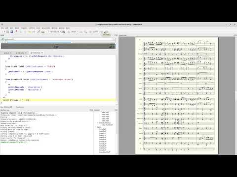 Lilypond live - Retyping "Barnyard Blues" by D.J.La Rocca (part 2)