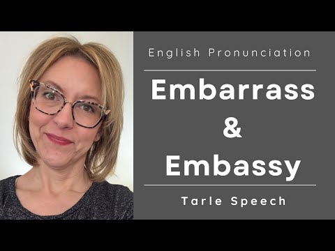學習給 "Embarrass "和 "Embassy "發音--美式英語發音課程#learnenglish (Learn to Pronounce Embarrass & Embassy - American English Pronunciation Lesson #learnenglish)