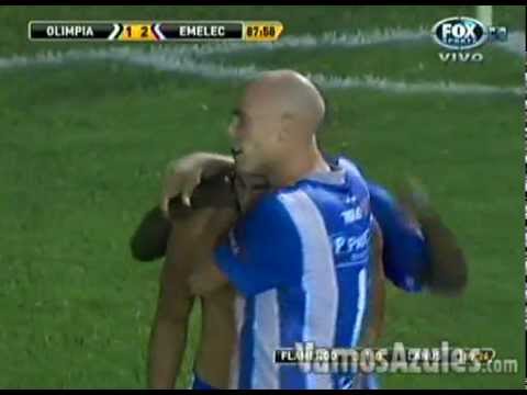 Gol de Mena. Olimpia - Emelec. Copa Libertadores (12/04/2012)