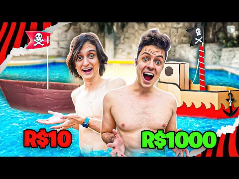 QUEM FIZER O MELHOR BARCO DE R$10, R$100 OU R$1000!!