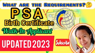 WHAT ARE THE REQUIREMENTS TO GET PSA DOCUMENTS? |PSA WALK -IN 🚶 APPLICANT||UPDATED 2023
