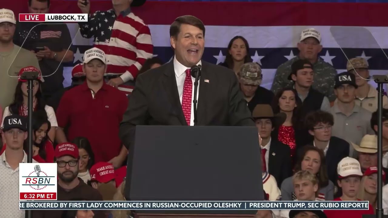 "Welcome to God's Country" Jodey Arrington Hypes Up the Lubbock Crowd Before Trump Speaks - 10/27/26