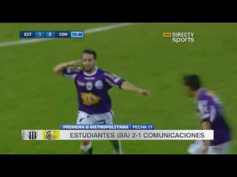 Estudiantes (BA) 2-1 COMUNICACIONES | 2016-17 | Primera B Metro.