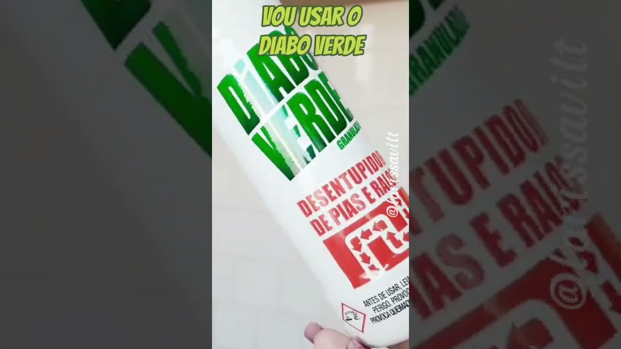 Desentupindo a pia com Diabo Verde