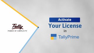 How to Activate Your License in TallyPrime | TallyHelp