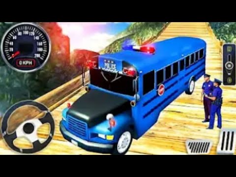 Offroad Police Bus Driver Simulator - Coach Hill Dangerous Duty Driving - Android GamePlay