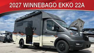 A preview image of the linked video showcasing 2027 Winnebago EKKO 22A