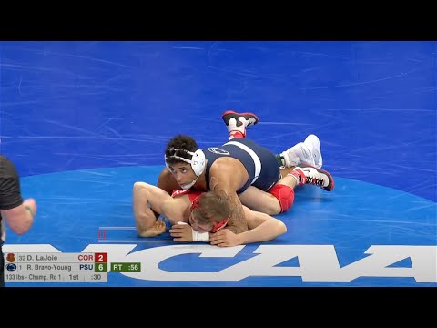 133lbs Roman Bravo Young (Penn State) maj dec Dominic LaJoie (Cornell)