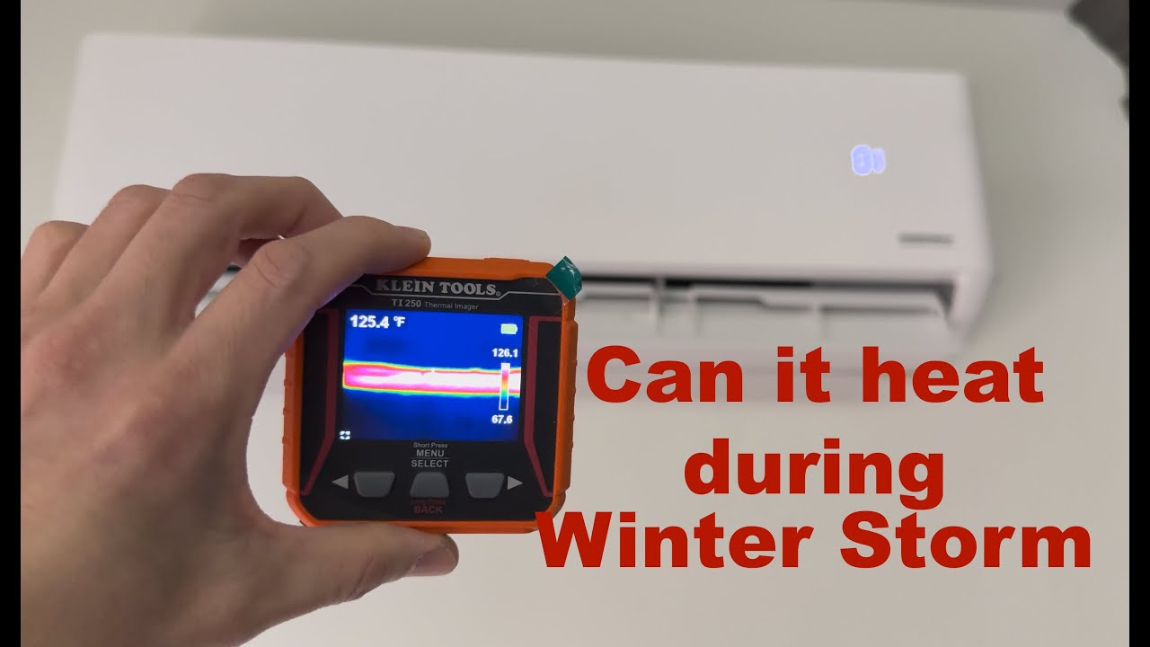 #pioneer Low-Ambient Diamante Ultra #minisplit  heating during a #winterstorm  | #heatpump #hvac