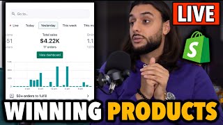 Shopify Dropshipping: Finding Winning Black Friday Products Live with The Ecom King