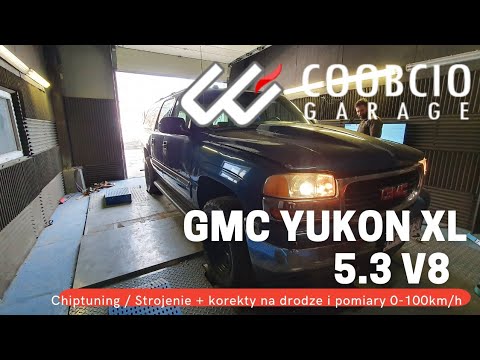 Coobcio Garage: GMC YUKON XL 5.3 V8 Chiptuning / Strojenie + korekty na drodze i pomiary 0-100km/h