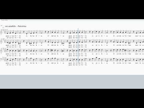 PALESTRINA O quam amabilis SATB 100