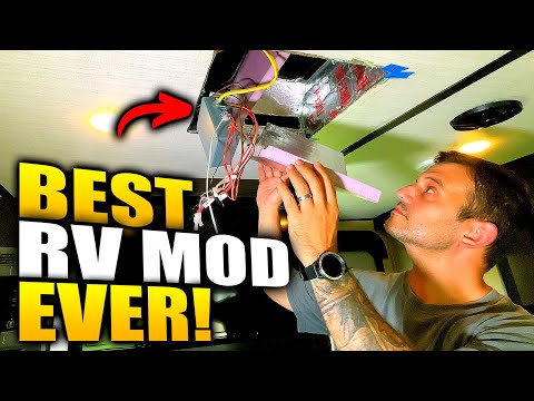 I Modified My RV Air Conditioner to Run COLDER & QUIETER: The RV AC Modification Explained