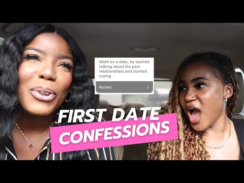 REACTING TO STRANGERS FIRST DATE CONFESSIONS *nip slips, ate the food alone* with  @VivianOkezie
