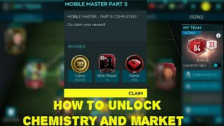 HOW TO UNLOCK MARKET AND CHEMISTRY IN FIFA MOBILE 20 ! GUARANTEED ELITE IN A PACK!