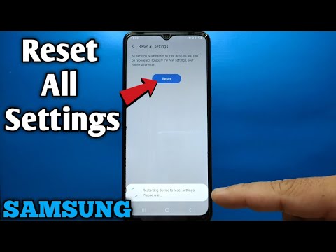 How to reset all settings on Samsung Galaxy A02