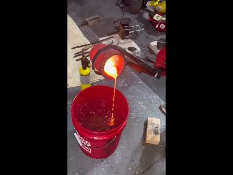 Making copper shot/grain
