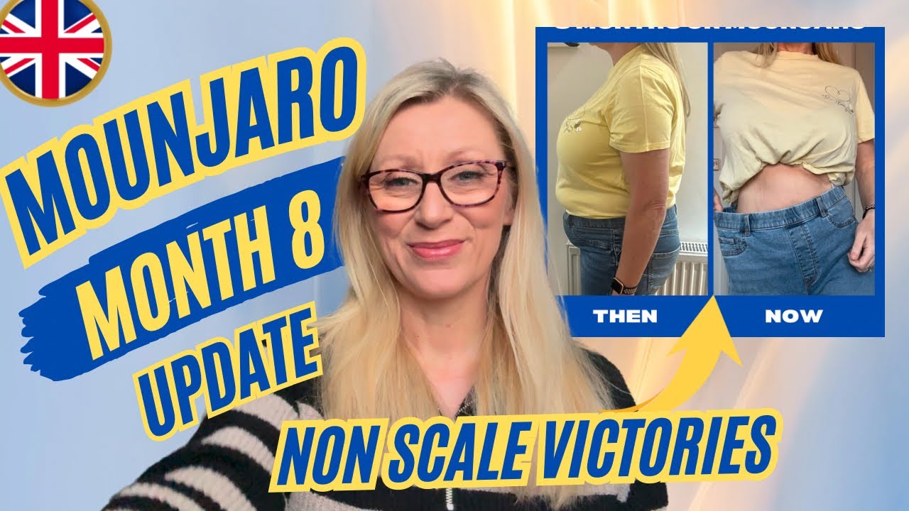 MOUNJARO MONTH 8 UPDATE: non scale victories - trying on clothes, measuring, happiness… #mounjarouk
