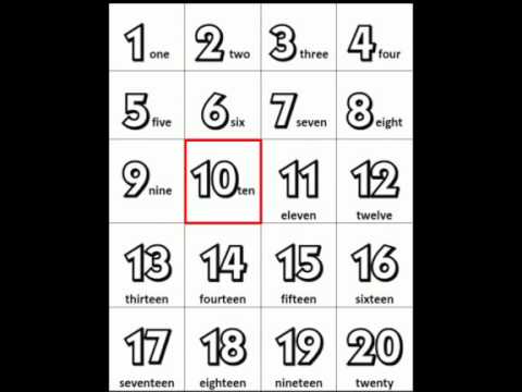 Learning Numbers 1-20 - Učenje brojeva 1-20