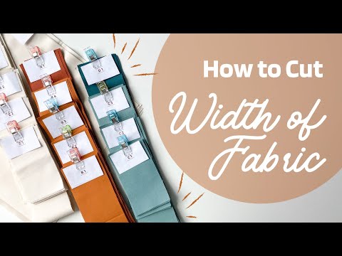 How to Cut Width of Fabric (WOF) Strips