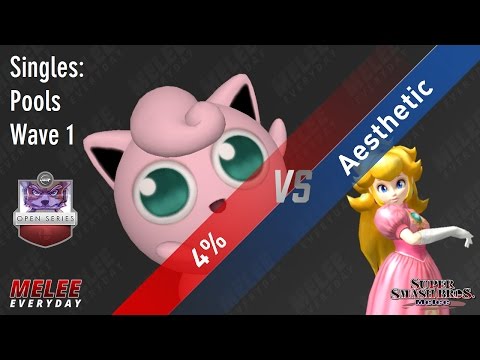 UGC Smash Open - 4% (Jigglypuff) vs. Aesthetic (Peach) - SSBM - Singles, Pools Wave 1