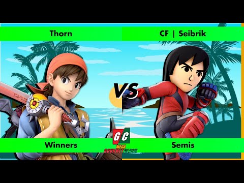 GOML PRE LOCAL: Mega GC #7 - Thorn (Hero) vs Seibrik (Mii Brawler) Winners Semis - Ultimate Singles