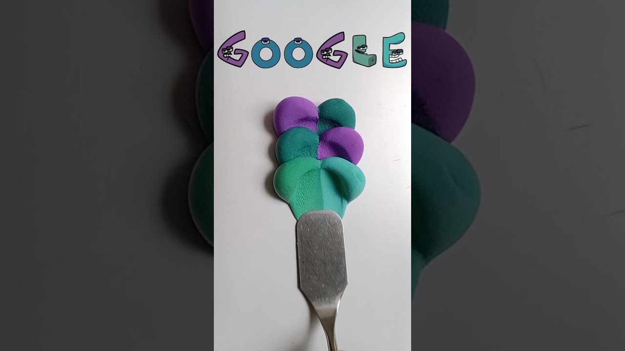 Guess the mixed color of Google #satisfying #alphabetlore #google #colormixing