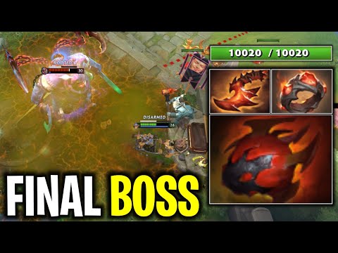 FINAL BOSS IN DOTA 2 PUDGE WITH HEART OF TARRASQUE + GIANT RING +10000 HP | DOTA 2