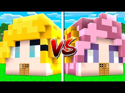 BriannaPlayz vs Leah Ashe Minecraft House Build Challenge (MCPE)