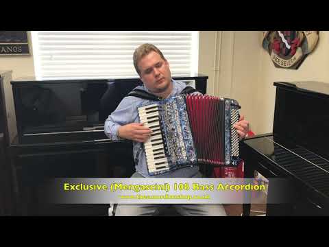 Exclusive Mengascini 108 Bass Accordion