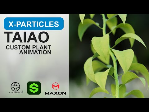 How To Build Custom Plant Using X-Particles - Taiao, Cinema 4D and Redshift - Short 2025.