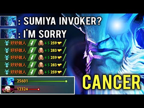 CANCER MID IS BACK Delete Sumiya Invoker Mid Epic Pro Gameplay Top China Rank 7.20 Dota 2