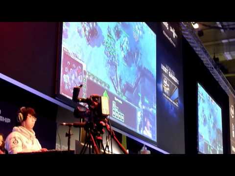World Best Gamer Starcaft 2 MC vs Puma @ ESL & IEM Arena, CeBit 2012