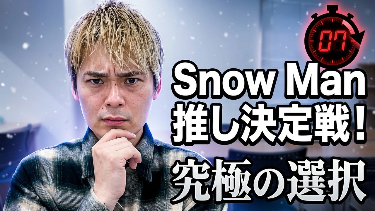 【推しを決めたい】今回はSnowManさんの推しを決めさせて頂きました！！