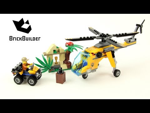 Vidéo LEGO City 60158 : L’hélicoptère cargo de la jungle