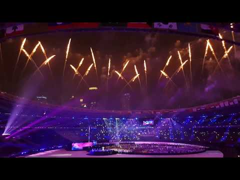 (FANCAM) Isyana Sarasvati - Asia's Who We Are @ closing ceremony Asian Games 2018